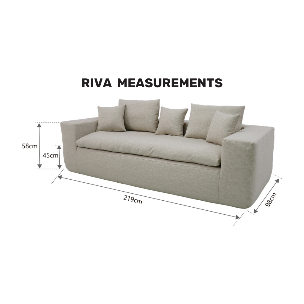 Riva Premium 3-seater Sofa