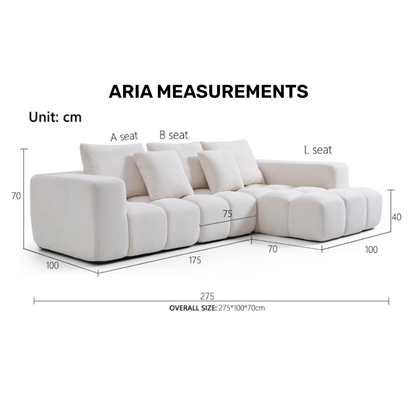 Aria L-Shape Premium Modular Sofa
