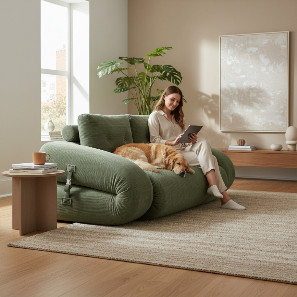 Piero Premium Convertible Sofa Bed